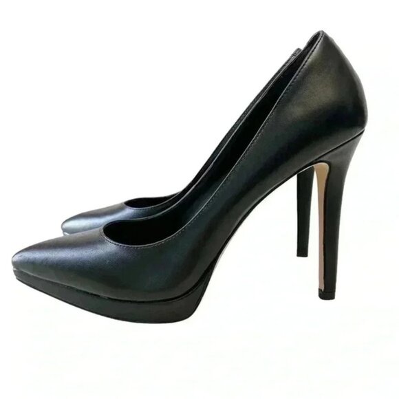 BCGBeneration Pumps Pointy Toe Platform High Heel Stilettos Black Court Shoes 7 - Picture 5 of 16